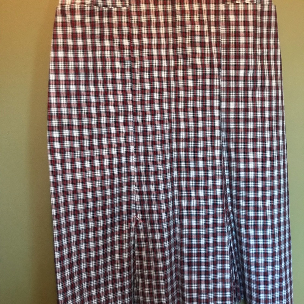 Vintage 1940s plaid skirt